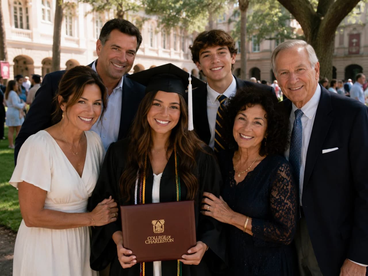 Graduating from College of Charleston photo from Amelia Hartwell's profile.