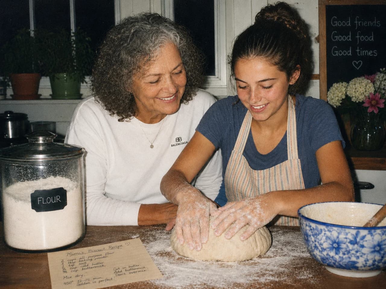 Teaching Lily to Make Biscuits photo from Amelia Hartwell's profile.