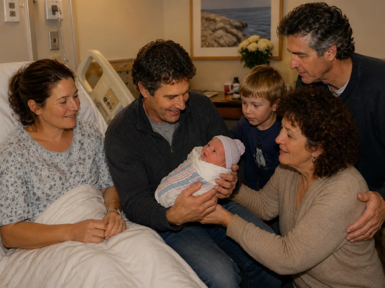 Holding Gracie for the First Time photo from Amelia Hartwell's profile.